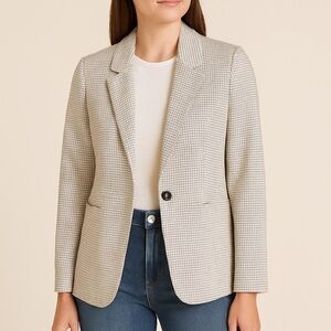 Sanctuary Tailored Check Blazer | Lightweight Classic Plaid | Size S